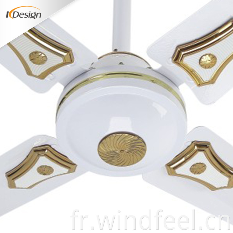 Petits ventilateurs de plafond blancs uniques sans feux de plafond de 24 pouces Ventilateur de plafond Multi style Multi style